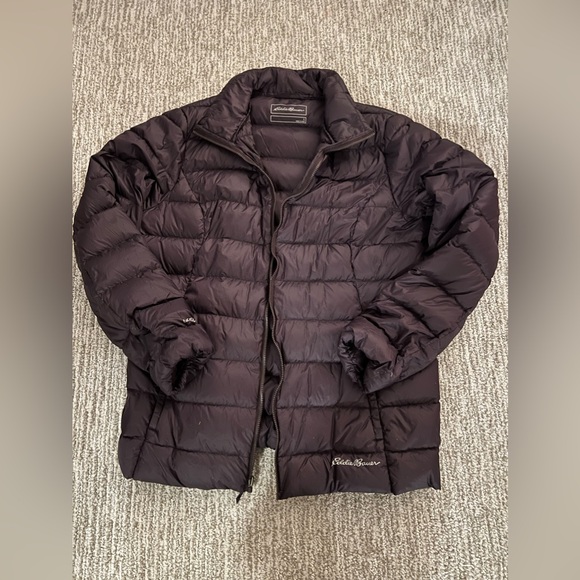 Women's Burgundy Hooded Jacket - Picture 4 of 8